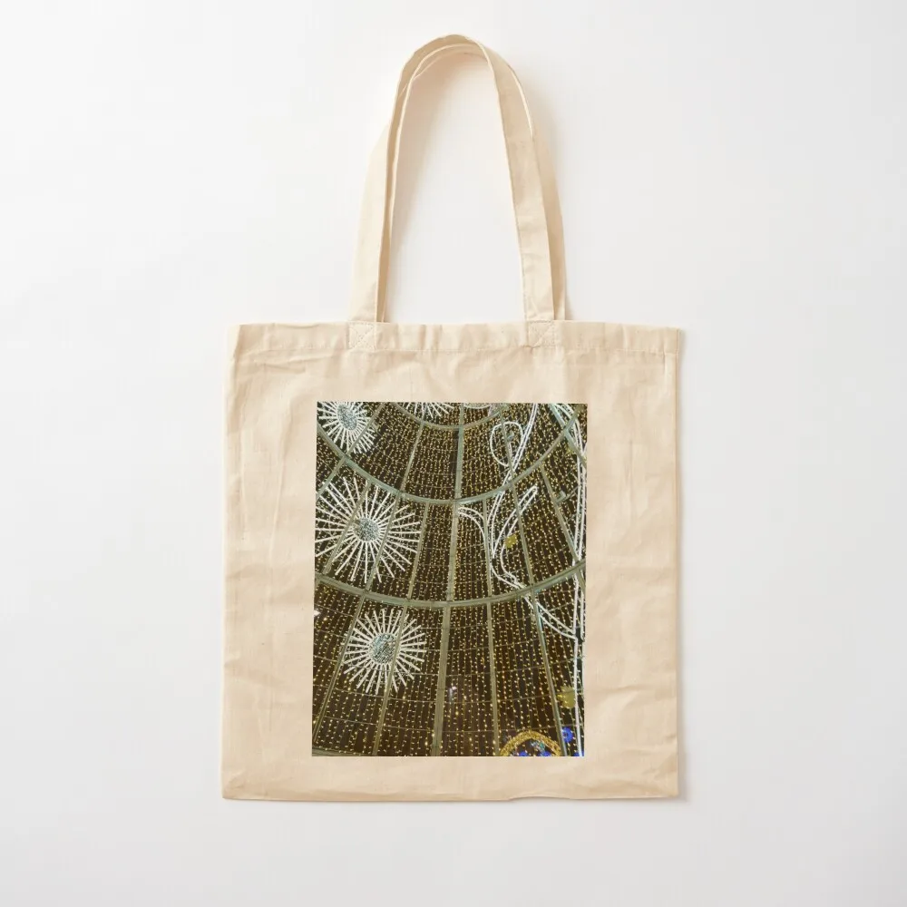 Christmas lights, Malaga 2019 (vertical) Tote Bag Women's handbag large size bags Woman shopper bag eco pack