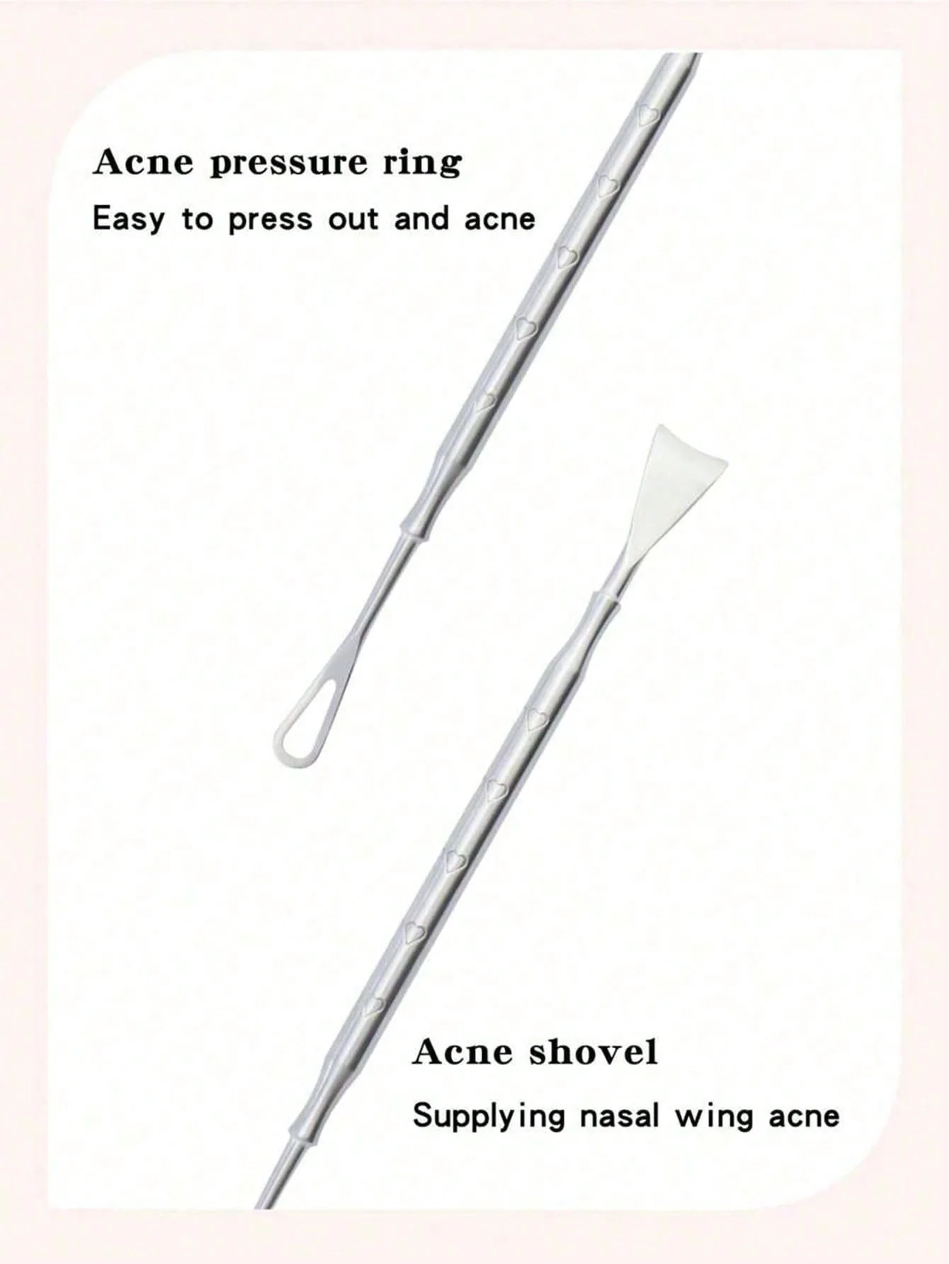 3 outils pour enlever les points noirs en acier inoxydable, aiguille d'acné à double extrémité pour nettoyer le nez, grattage des points noirs, outil de Massage et de beauté