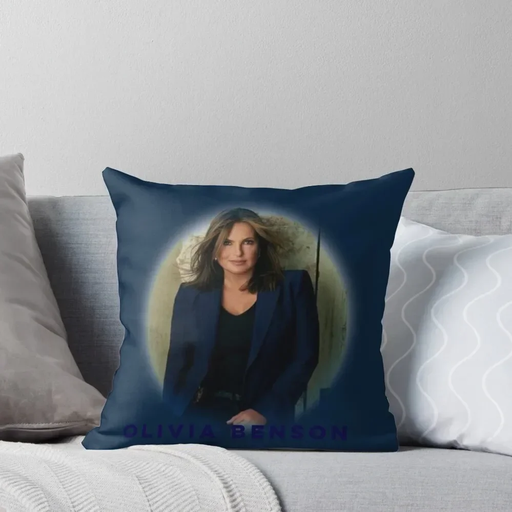 Olivia Benson Throw Pillow fronha fronha decorativa