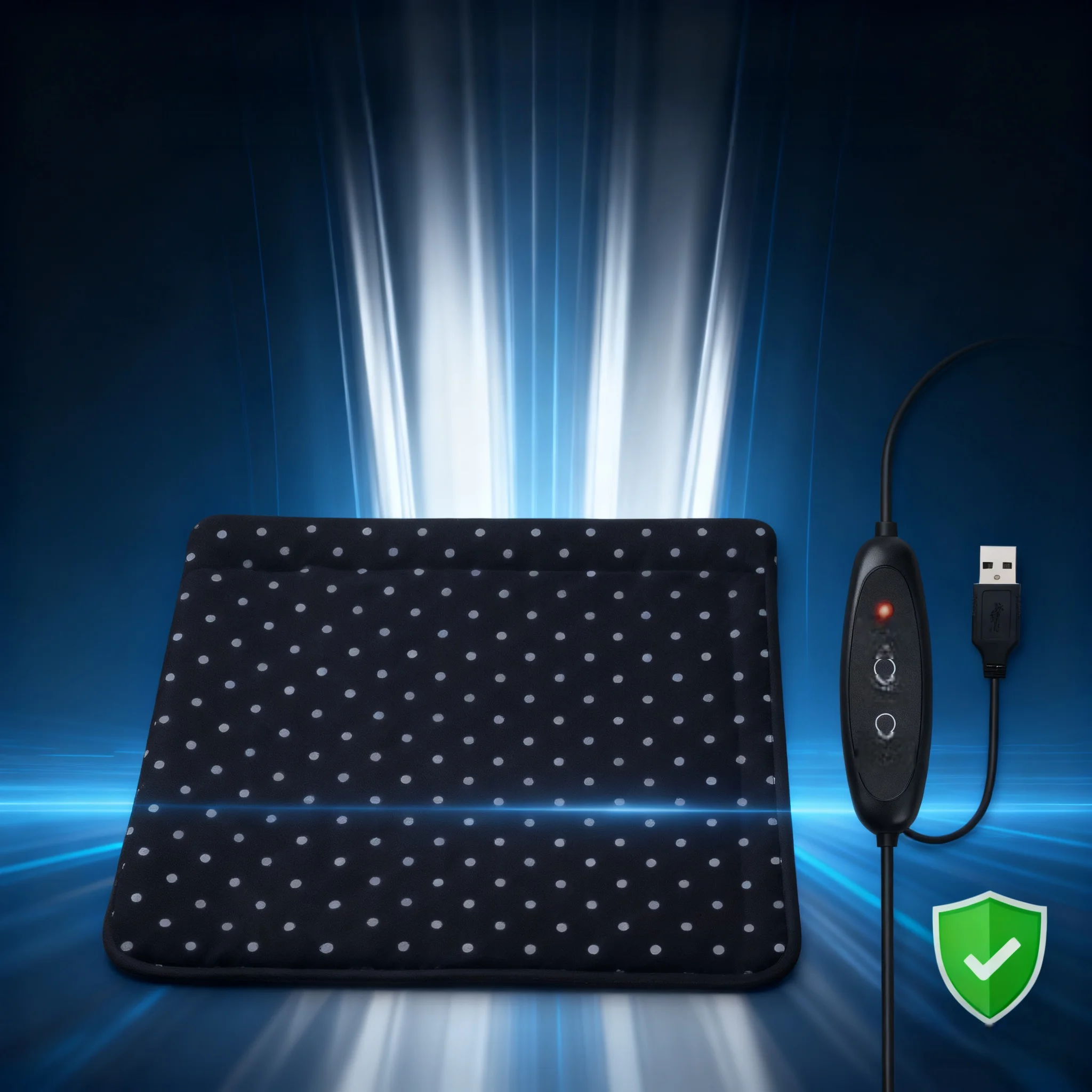 Portable USB Foldable Heating Mat, 27×37/37×47cm Fast Warmth, Ideal for Desk Car Seat Sofa Pet Beds