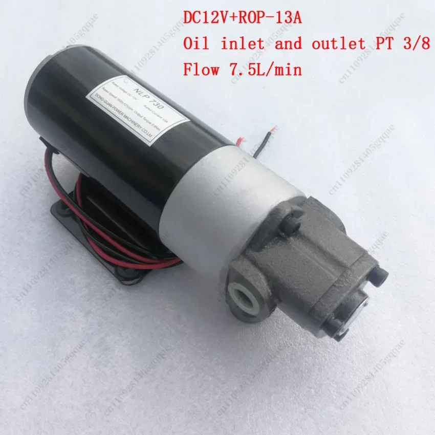 DC 12V/24V AC 220V Diesel Oil Pump Electric Hydraulic Pump Small DC Oil Micro Gear Gear Oil Pump Oiler