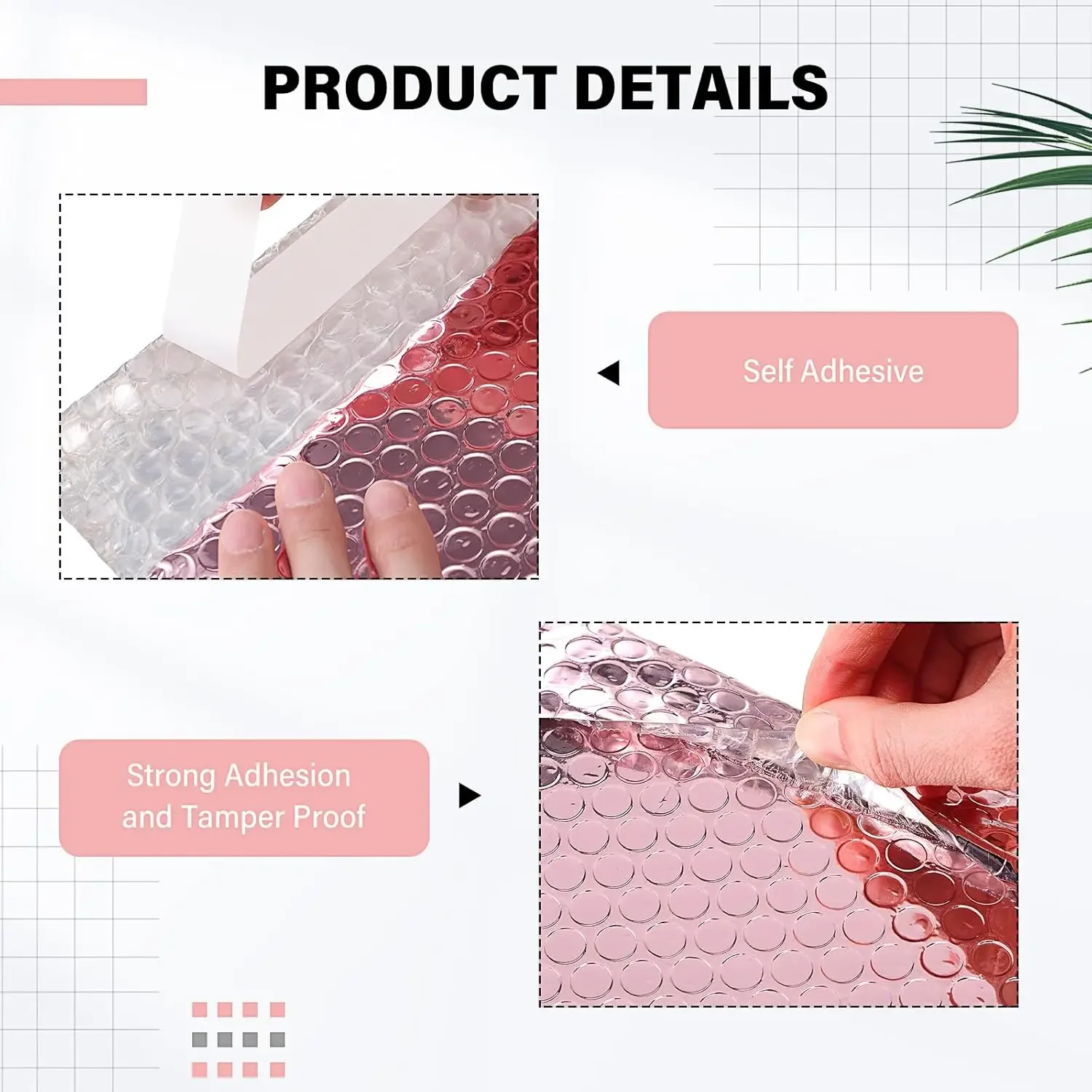 100pcs Shipping Bags Multicolour Metallic Bubble Mailer Packaging Supplies Small Business Envelope Mailers Envelopes Mailing