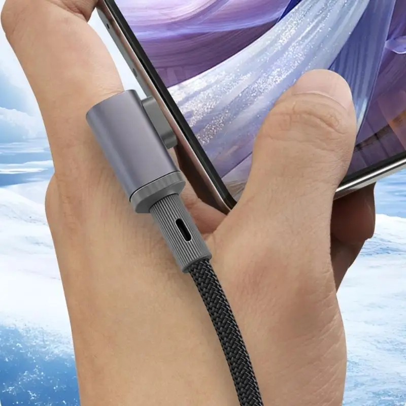 USB-A to USB Type C Fast Charging Cable, 66W Woven Cord for Car, Desk and Battery Pack Charging, Quick File Transfer HX5E