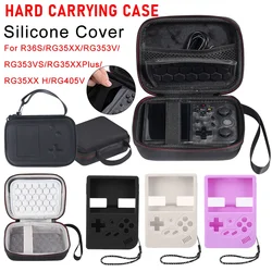 Portable Carrying Case For RG35XX Series/RG353V/RG353VS/R36S/RG405V Handheld Game Console Storage Bag Silicone Protective Cover