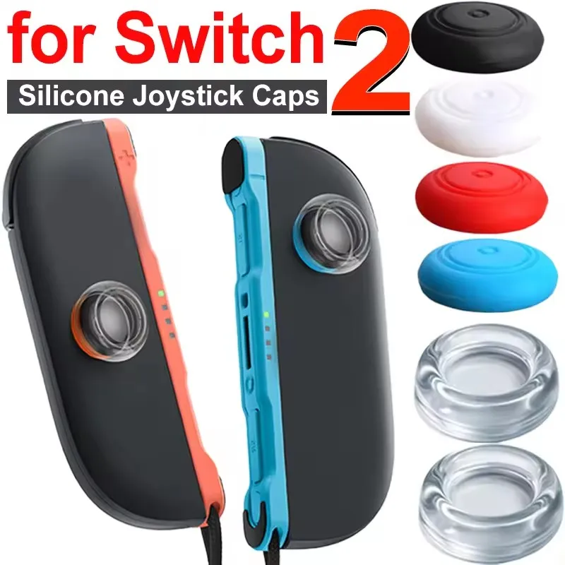 8/2Pcs Silikon Joystick Kappen Daumen Griffe Kappen Set für Switch2 Spiel Griff Joystick Kappe Abdeckungen für Switch2 zubehör