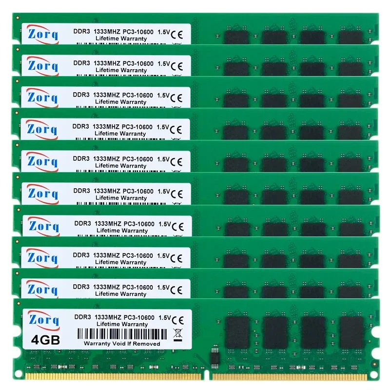 10PCS set DDR3 4GB 8GB 1333Mhz 1666Mhz PC3-10600 DIMM Desktop PC RAM 240 Pins 1.5V NON ECC Wholesale Price RAM Desktop Memory