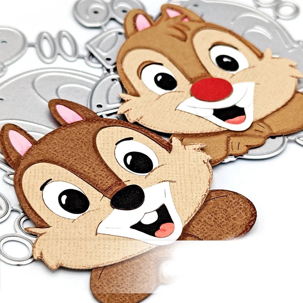 Disney Chip and Dale Cutting Dies Papercrafts Diecut for DIY Scrapbooking Decorative Paper Card Crafts Making New 2023 Mold