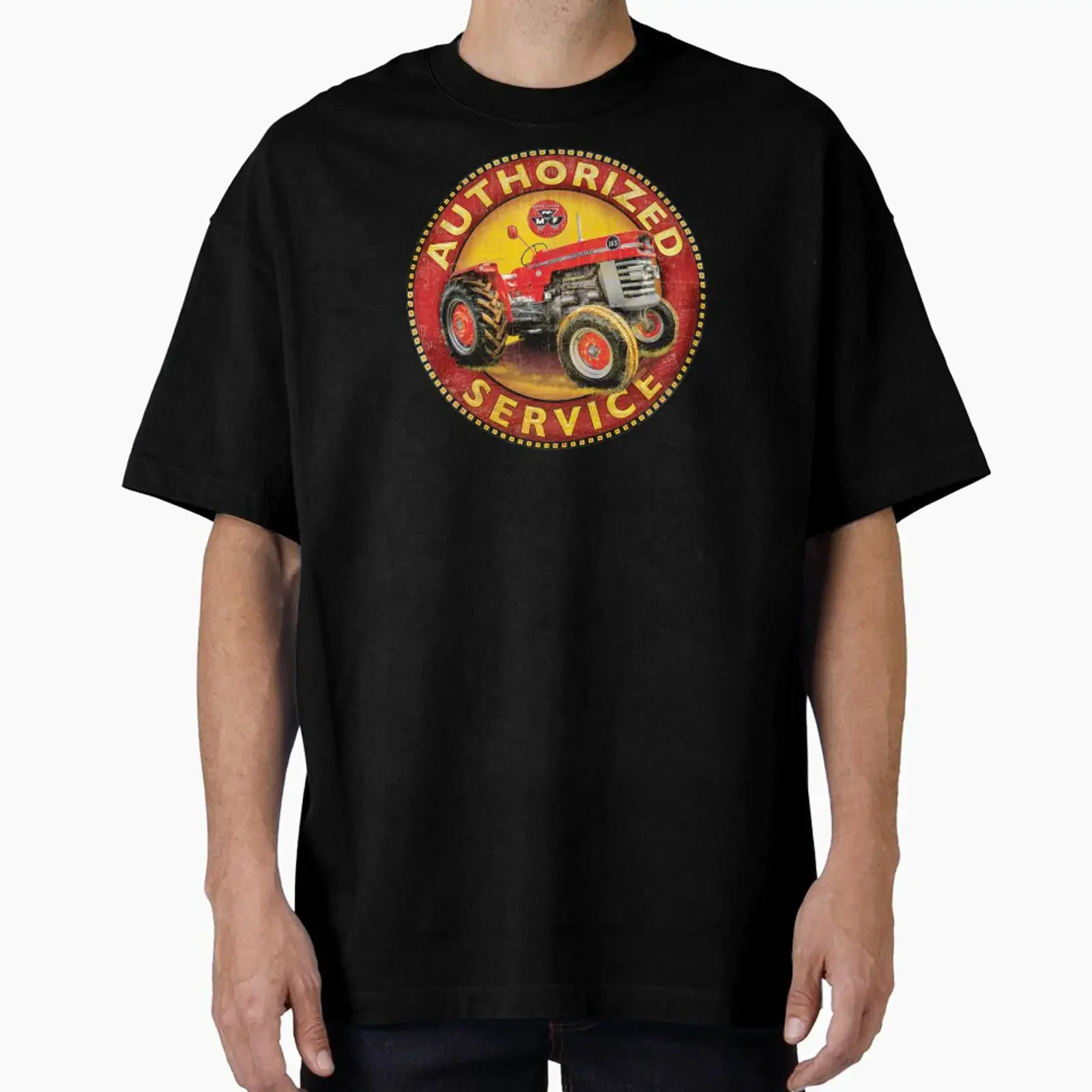 Vintage Massey Ferguson Tractors designed and sold by Centuryvault vintage Washed Casual homme fashion Comfortable Slightly