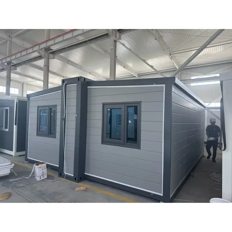 Expandable Container House 20ft 40ft Steel Sandwich Panel Prefabricated Portable Modern Design
