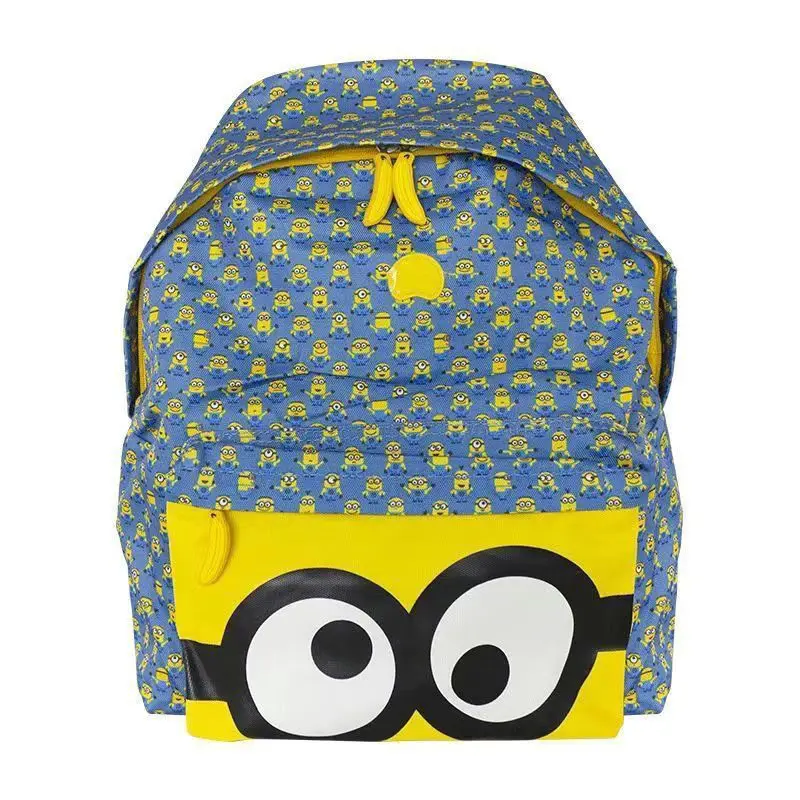 Minions Cartoon Cute Ultra Light Children\'s School Bag Creative Anime Peripheral Kawaii Casual Kindergarten Backpack Wholesale