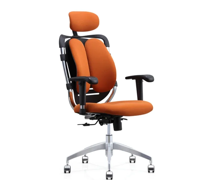 Popular Swivel Adjustable High Ergonomic Executive Leather Double Back Office Chairs