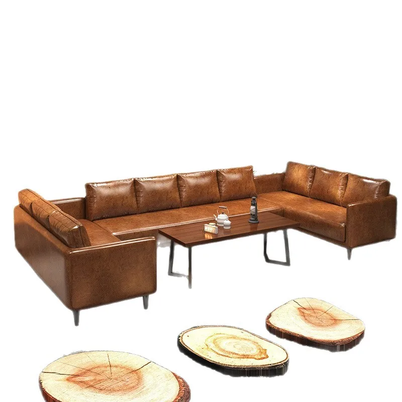Camping style bar solid wood tables and chairs, clear bar industrial style, booth sofa, barbecue shop, cafe, bistro sofa