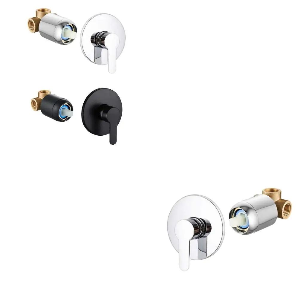 Styles  Shower Valves set Single Handle Shower Systems Elegant Shower Valves with Trim set 10cm Length Handle for House