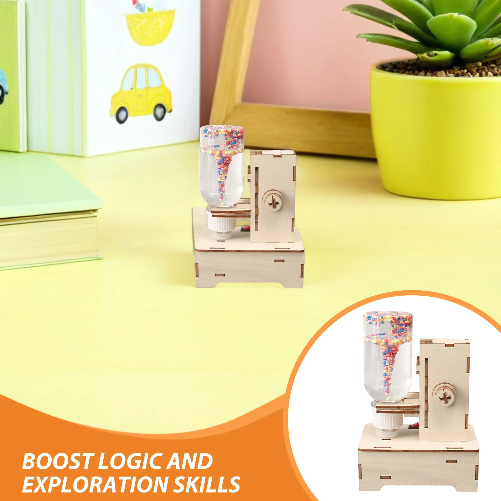 Zestaw do eksperymentów naukowych Tornado, 2 szt., edukacyjny zestaw STEM, nauka fizyki, gadżet na biurko dla dzieci, do nauki w domu