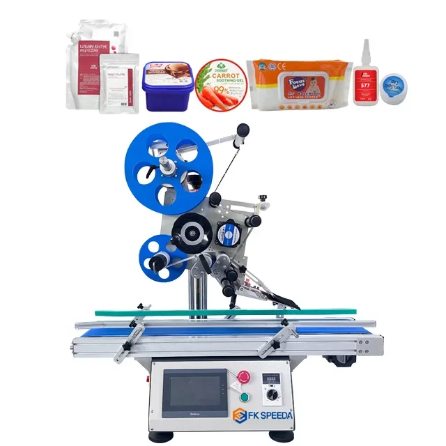 

Automatic Label Applicator Machine Adhesive Sticker Flat Labeling Machine Auto Flat Pouch Labeling Machine