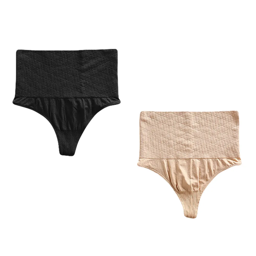 

Комплект из 2 шт. утягивающих трусов с высокой талией для коррекции фигуры после родов, дышащие, с эффектом подтяжки бедер и ягодиц, моделирующие фигуру