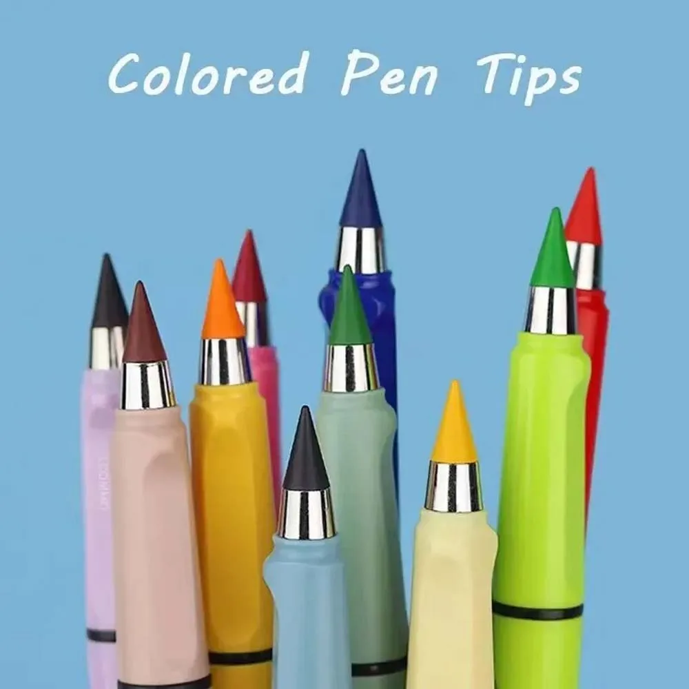 12 Sets of Color Non-sharpening Pencils, Can Erase Color Pencils, with Eraser Writing Smooth and Easy to Erase