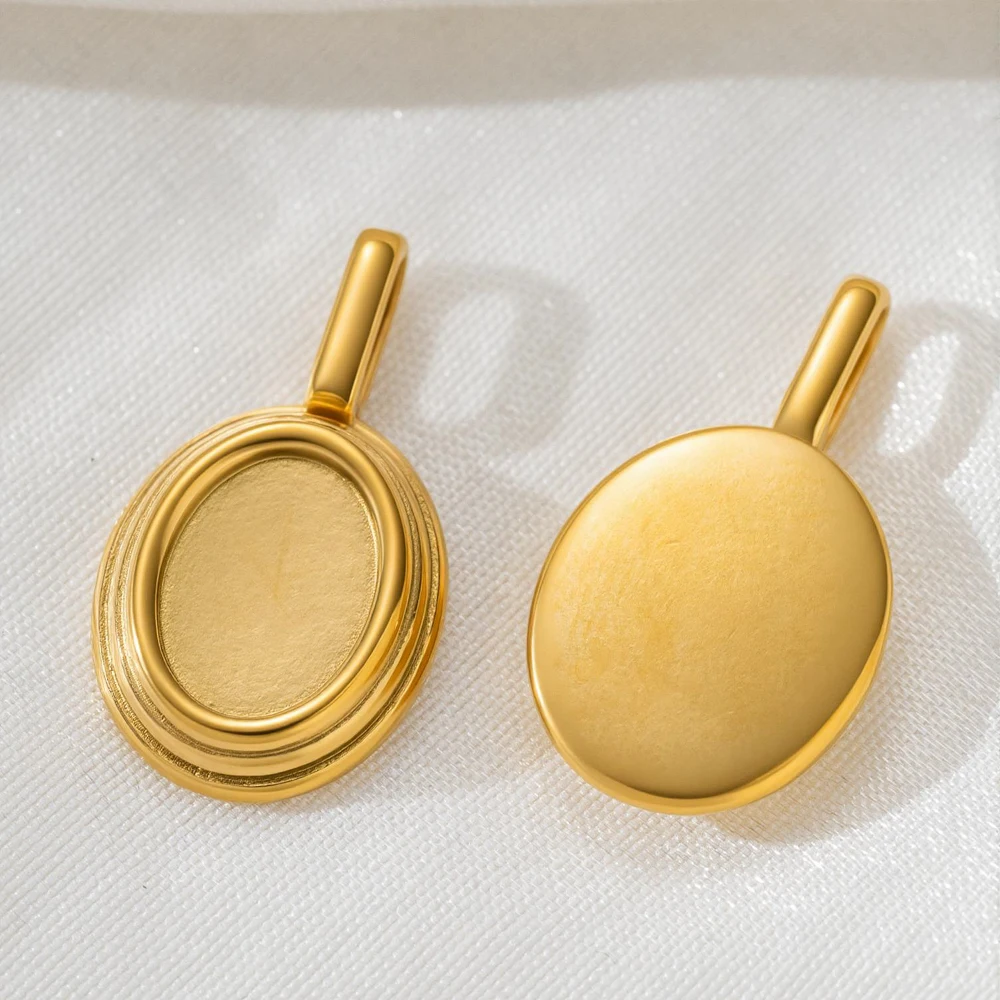 5pcs Stainless Steel Gold Roun - Resin Craft Supplies recension och pris