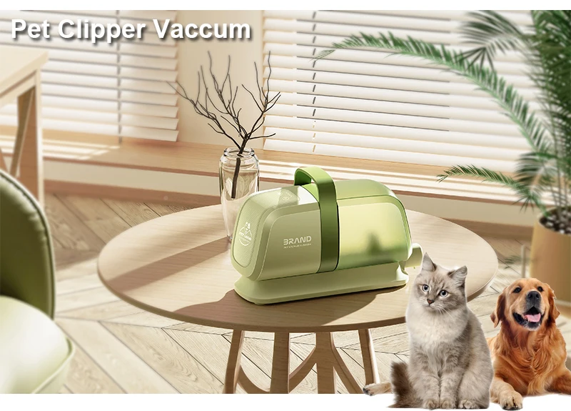 Professional Pet Clipper Trimmer Grooming Kit With Vacuum Suction Pet Vacuum Cleaner For Dog Cat And Other Animals