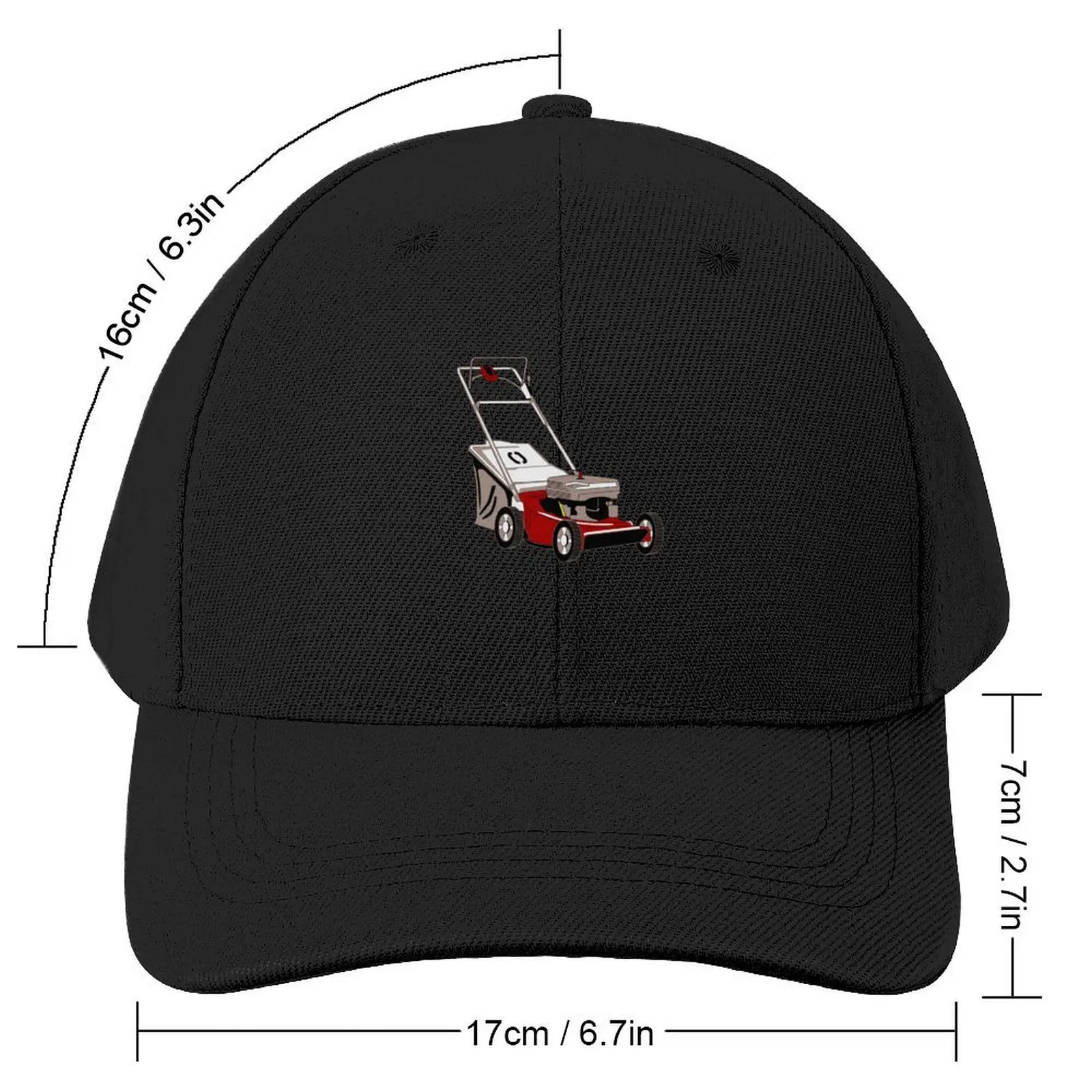 Lawnmower with Bagger Baseball Cap Cosplay Custom Cap Wild Ball Hat Luxury Brand Women Beach Fashion Men's