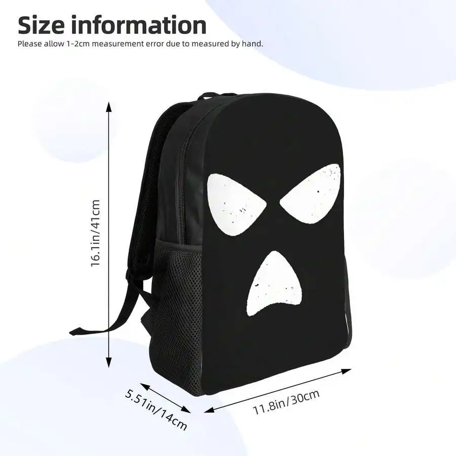 

Skull Print Backpack For Daily Commute Travel Casual Use Unisex