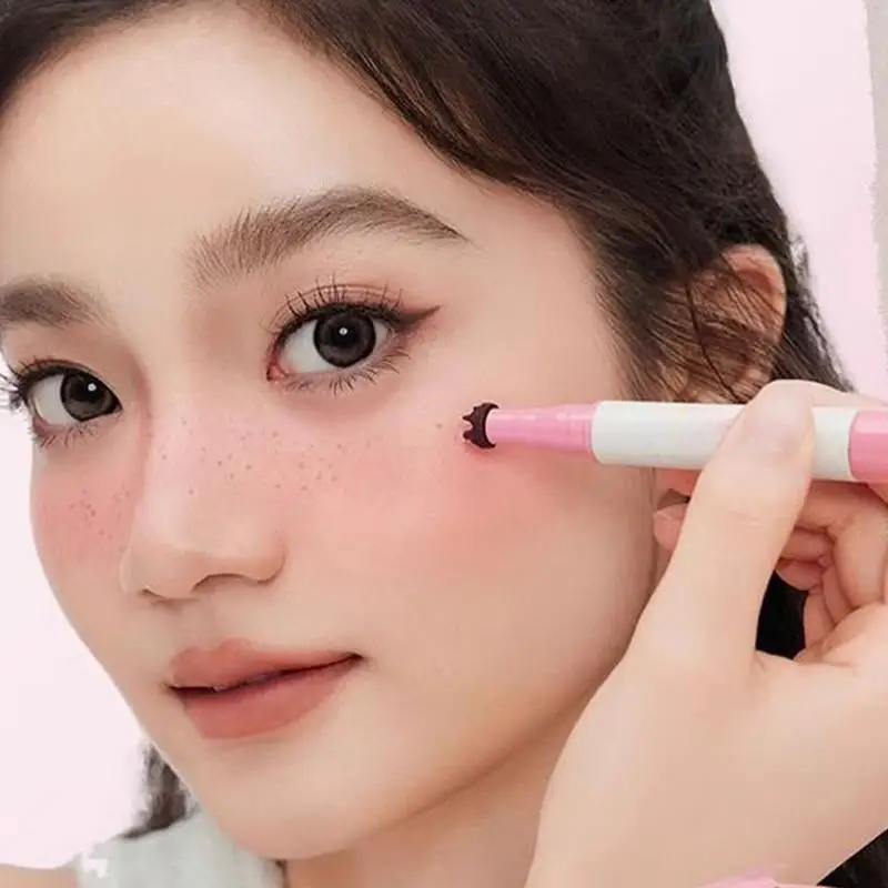 Beauty Mark Pen Double-Ended Blush Pens Contouring Tool Lightweight Liquid Contour Stick Facial Cheek Blusher Dot Blush Stick