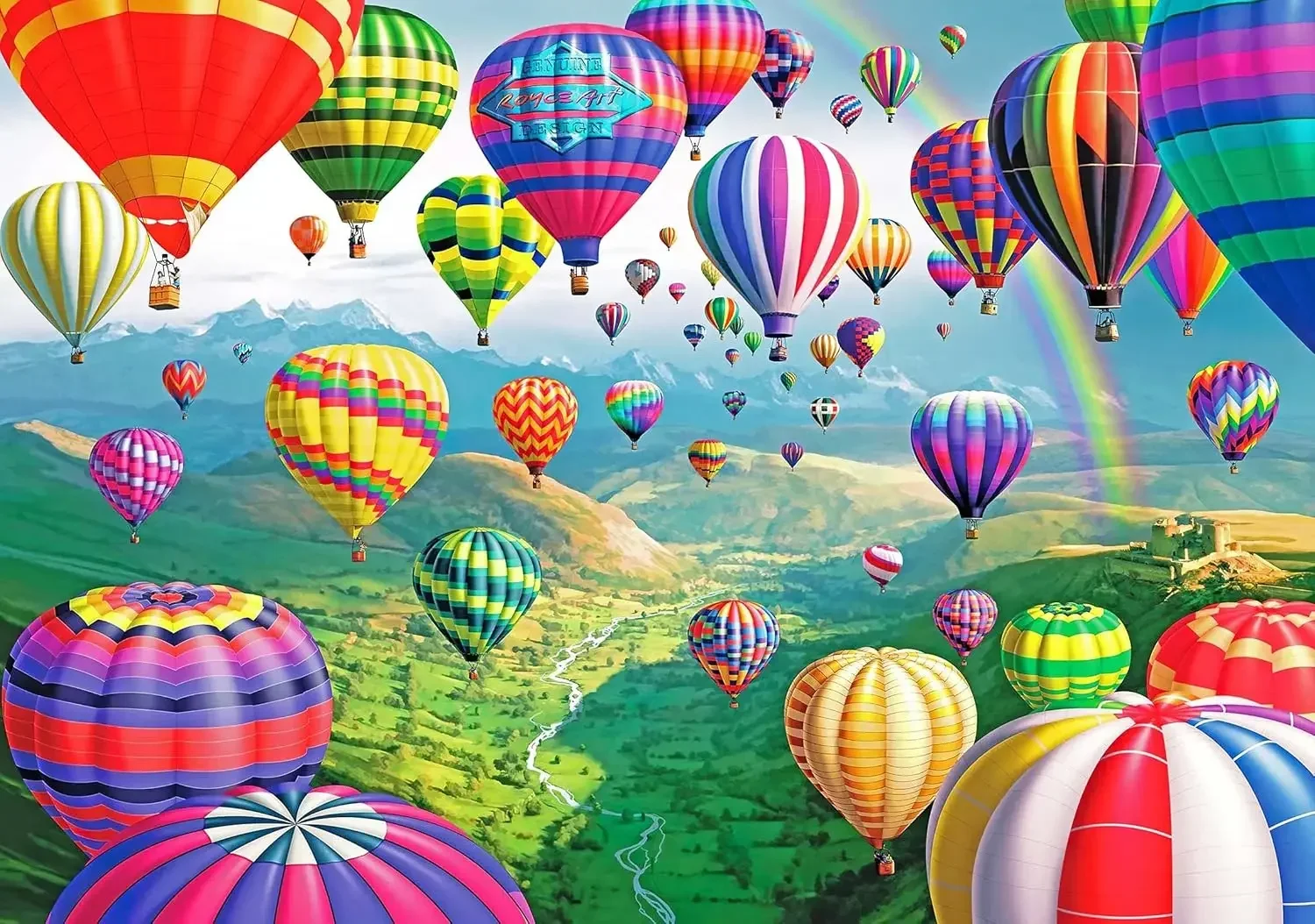 300-1000 Pieces Hot Air Balloon wooden Jigsaw Puzzle Premium Quality Family Activity Perfect Gift for All Ages and Skill Level
