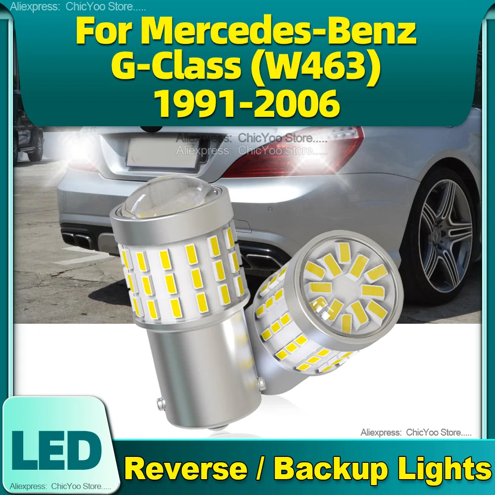 

Auto LED Bulbs 1156 P21W BA15S Reverse Lights Backup Lamp For Mercedes Benz G Class W463 1991-2000 2001 2002 2003 2004 2005 2006