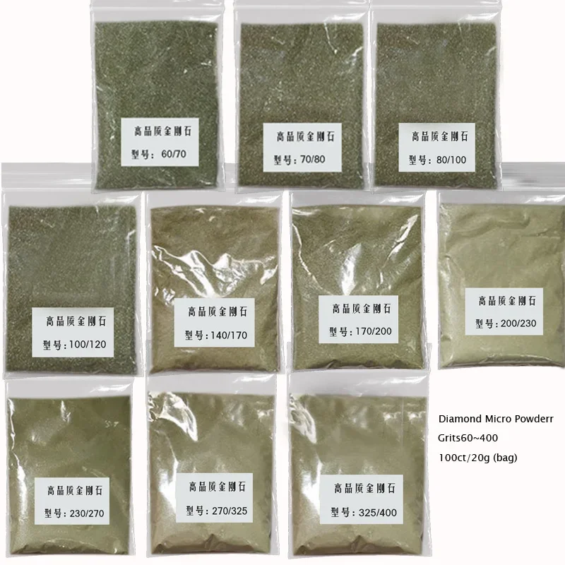 20 جرام/الحقيبة مسحوق صغير لقالب معدني كاشطة خشنة طحن تلميع حصى 60 ~ 400 أدوات المواد #2