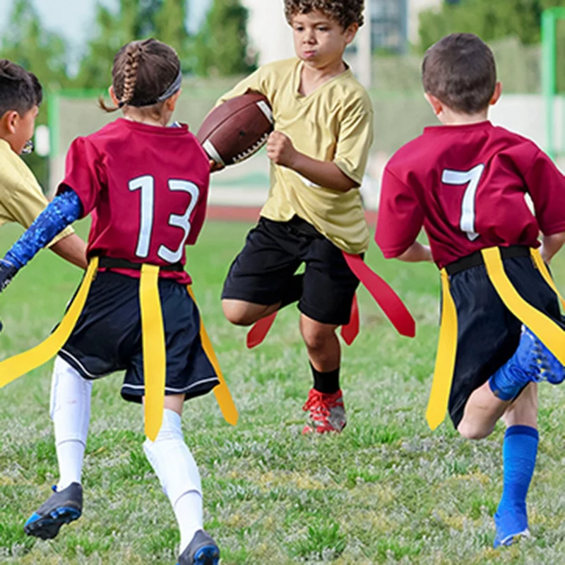 Kids Flag Football Set, Adjustable Flag Football Belt, Suitable For Youth And Adult Flag Football