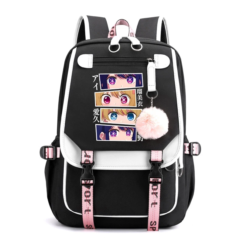 Hot Anime Eyes Printing Backpack Children Anime School Bag Laptop Rucksack Girl Knapsack Women Men Travel Bags Backpack