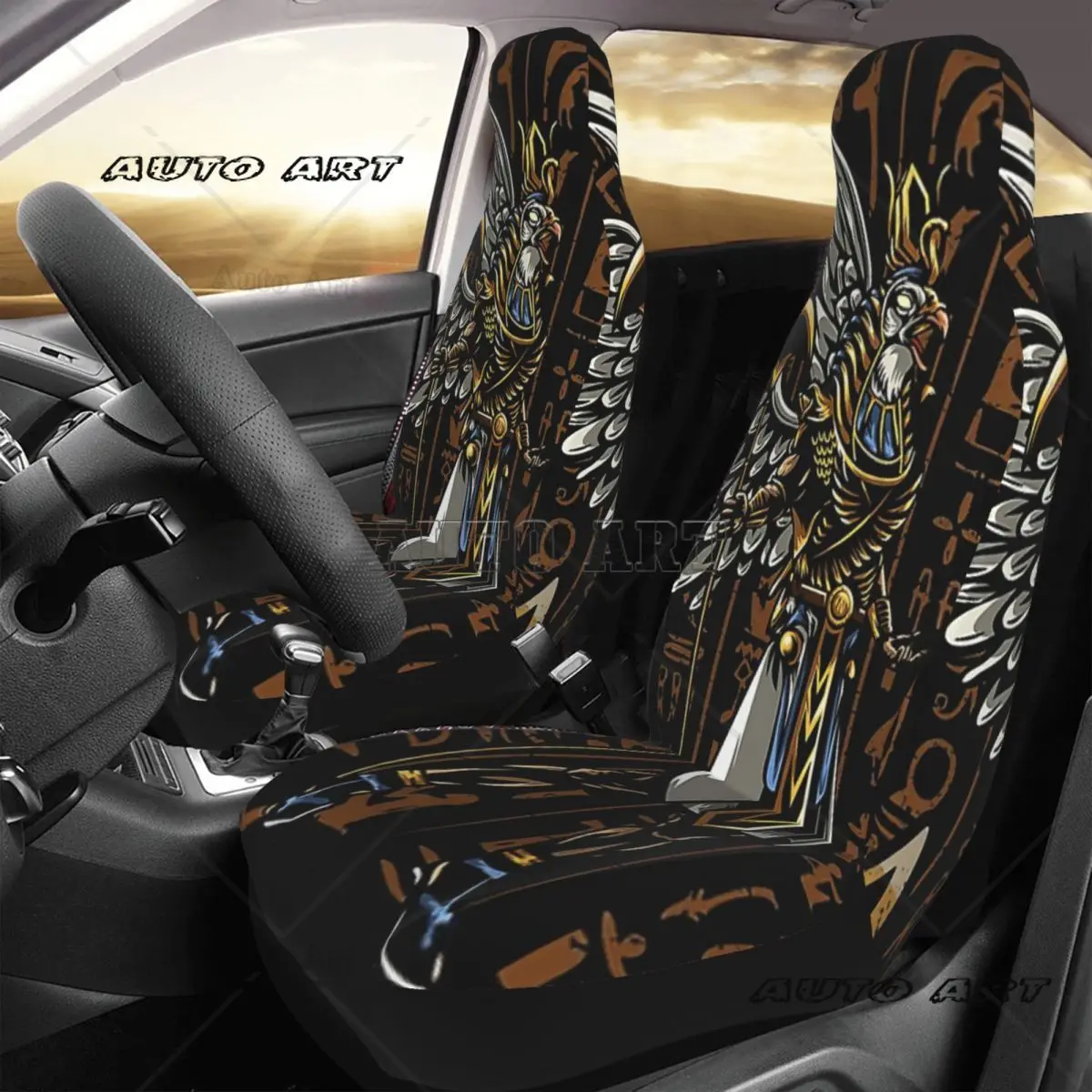 God Of The Sun, Ancient Egyptian Mythology Egypt History Car Seat Cover Custom Universal Front Protector Accessories Cushion Set