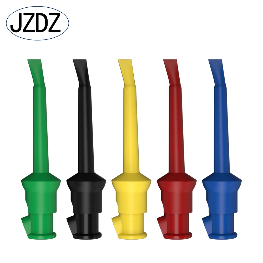 JZDZ 10 sztuk testowy hak klips sonda testowa do testowania elektronicznego Mini Grabber złącze narzędzia do majsterkowania akcesoria J.30007