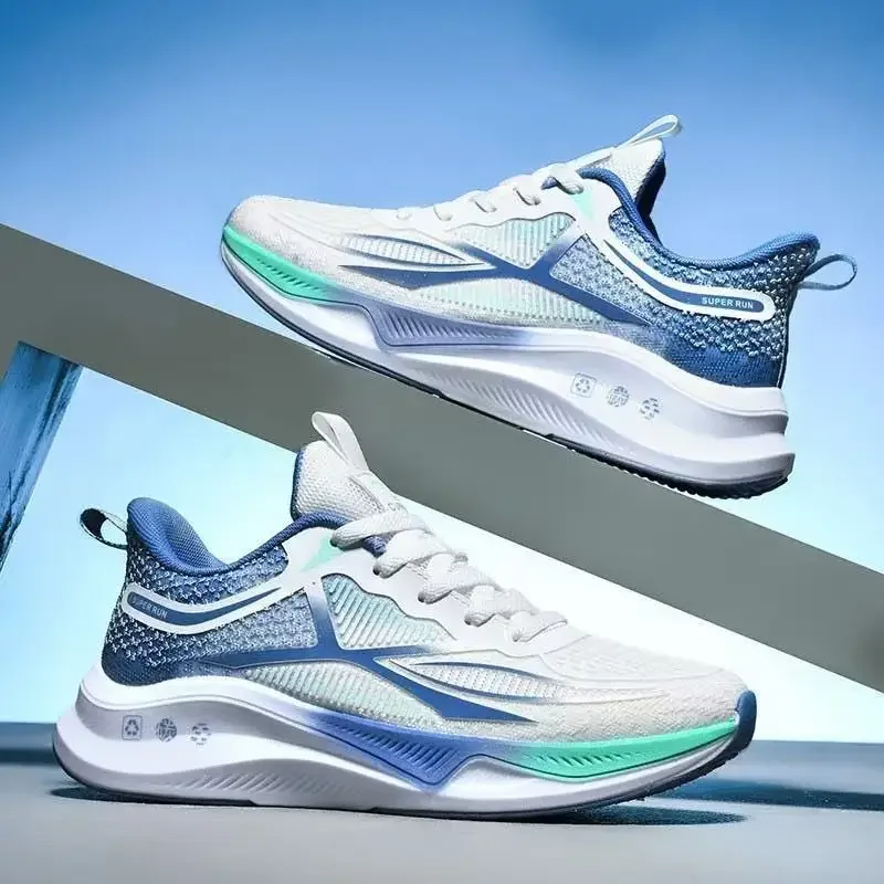 New Running Shoes Summer Tenis Masculino New Fitness Test Middle School Students Bounce Cushioning Sneakers Men's Shoes image 4