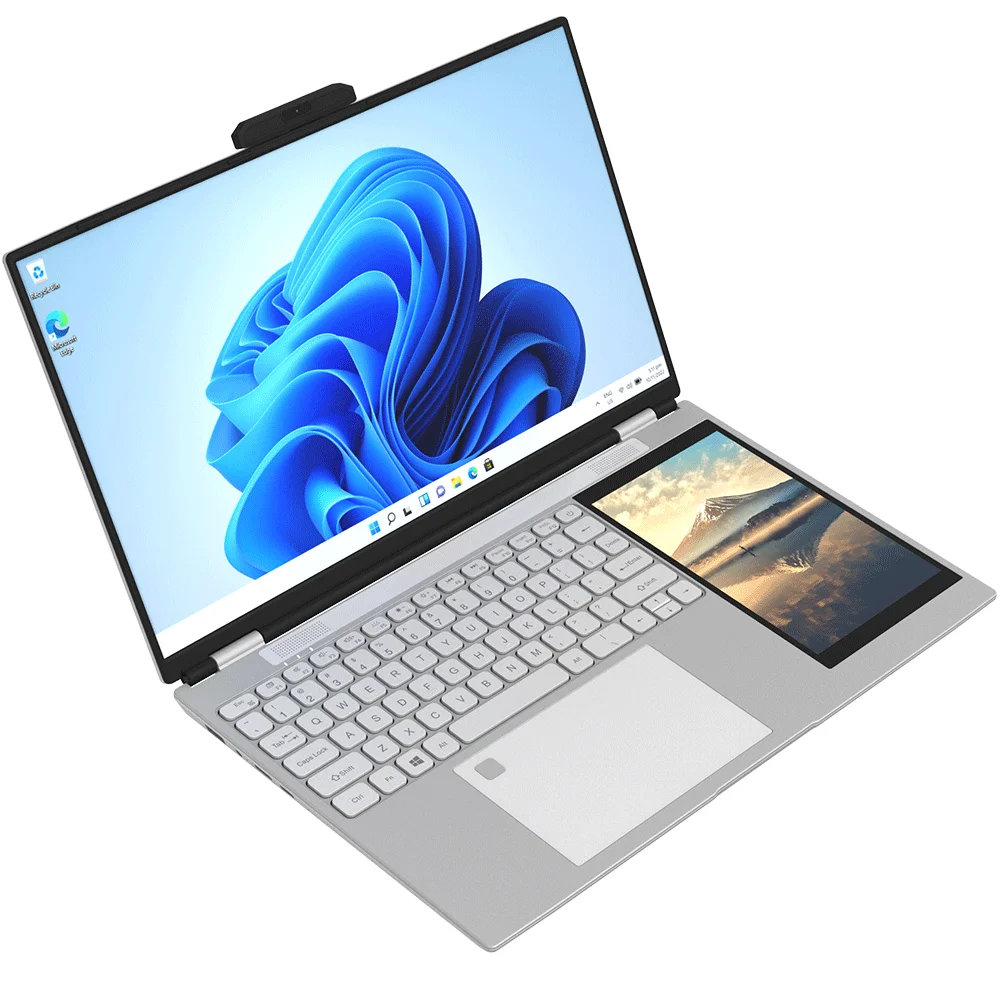 

Dual Screen Business Laptop Touch Screen N100 16GB RAM 512GB SSD 7 Inch Metal WiFi Wins 11 OS