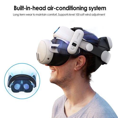 Imagen 2 del producto Correa para la cabeza BOBOVR adecuada para Meta Quest 3 M3 Max S3 Pro Super Correa con batería de 10000mAh serie M3 correa para la cabeza accesorios VR