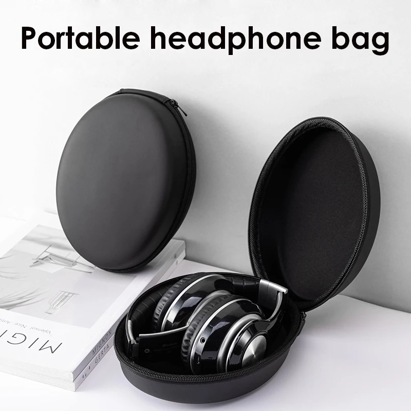 

Jounivo Portable Headphone stroage Bag Eva Headset Pouch Waterproof Shatterproof Carrying Case Hard Shell Earphone Accessories