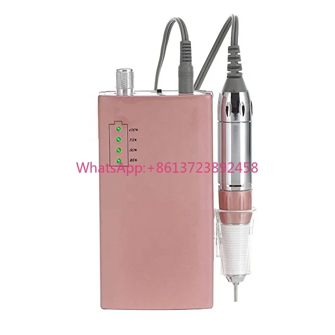 Order 25pcs Customize Private logo Wireless 30000rpm Nail Drill Made in Japan Rechargeable Electric Kupa Nail Drill