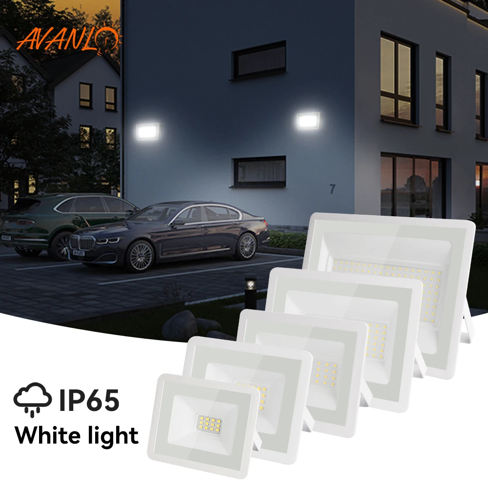 

Outdoor LED Flood Light 10W 20W 30W 50W 100W AC220V IP65 Reflector Spotlight Street Light Led Exterior Wall Lamp For Garden