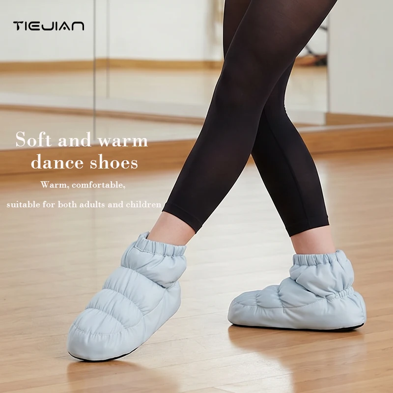 Dance Shoes, Warm Dancing Boots, Ballet Shoes for Adults and Children, for Physical Training and Protection