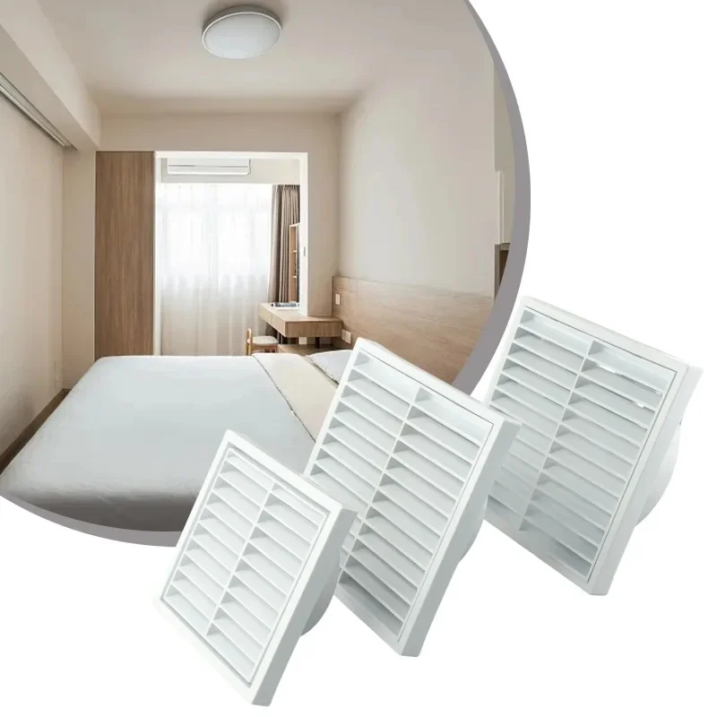 Rejilla de ventilación eficiente Material PP duradero Adecuado para aberturas de pared o techo Protección de vehículos y roedores Blanco