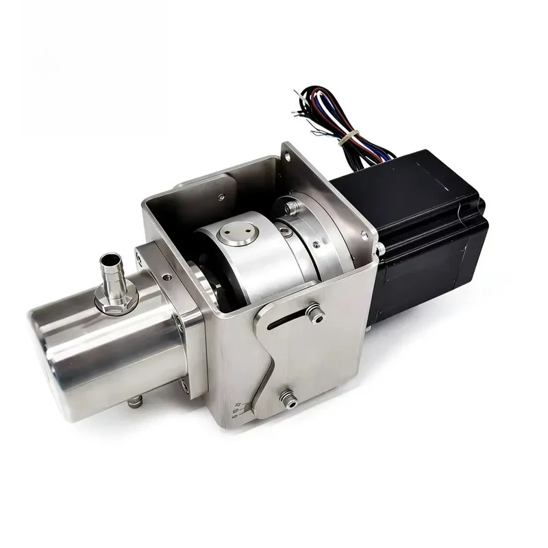 Precision Valveless Alumina Ceramic Electric Stepper Motor Filling Metering Piston Pump OEM for Injectables Facilities