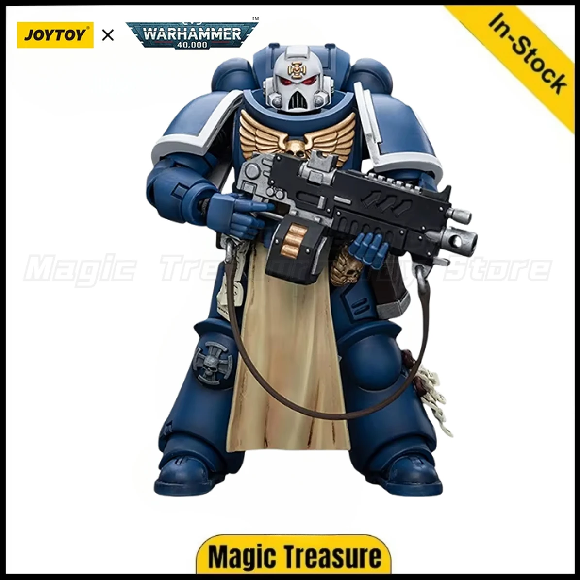 

【В наличии】JOYTOY Warhammer 40K Ultramarines Sternguard Veteran с автоматическим болтом, винтовка, подарки, 1/18, экшн-фигурки, игрушки