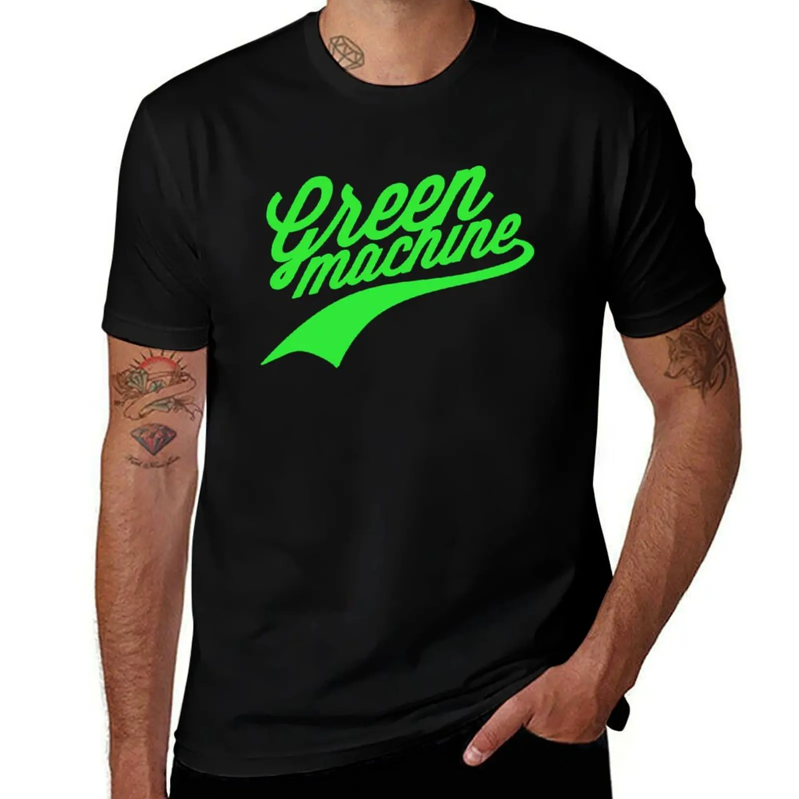 Green Machine T-Shirt Big Size Crew Neck T-Shirt