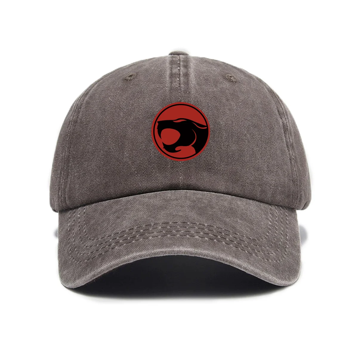 Bedruckte Thunder Cats Baseballkappe aus gewaschener Baumwolle, Unisex, für den Außenbereich, verstellbar, lässig, Retro, weiches Oberteil, Dad Cap – Detail 3