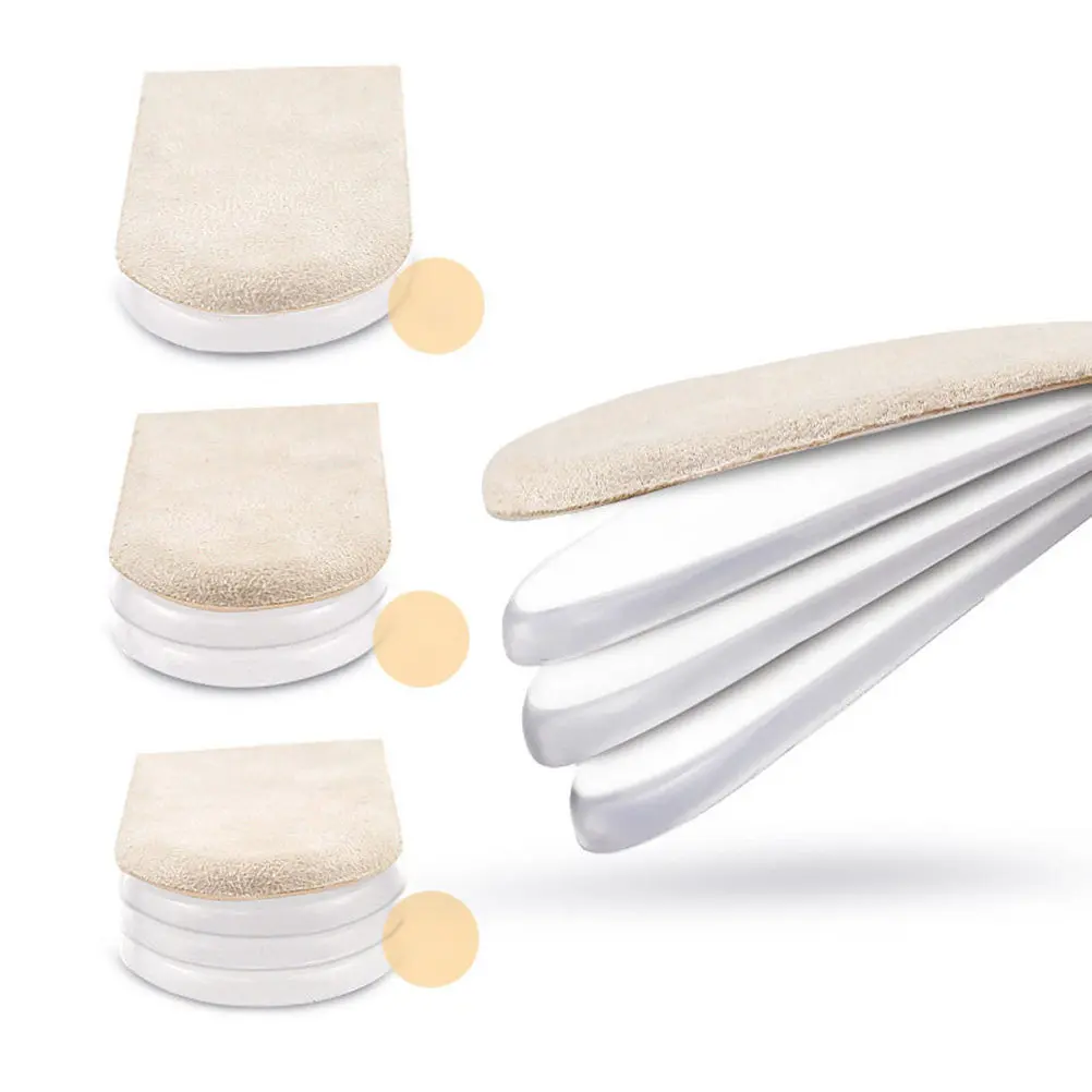 

1 пара невидимых замшевых стельок для увеличения роста для мужчин и женщин, с вентиляцией и контролем потоотделения, для здоровья и увеличения роста