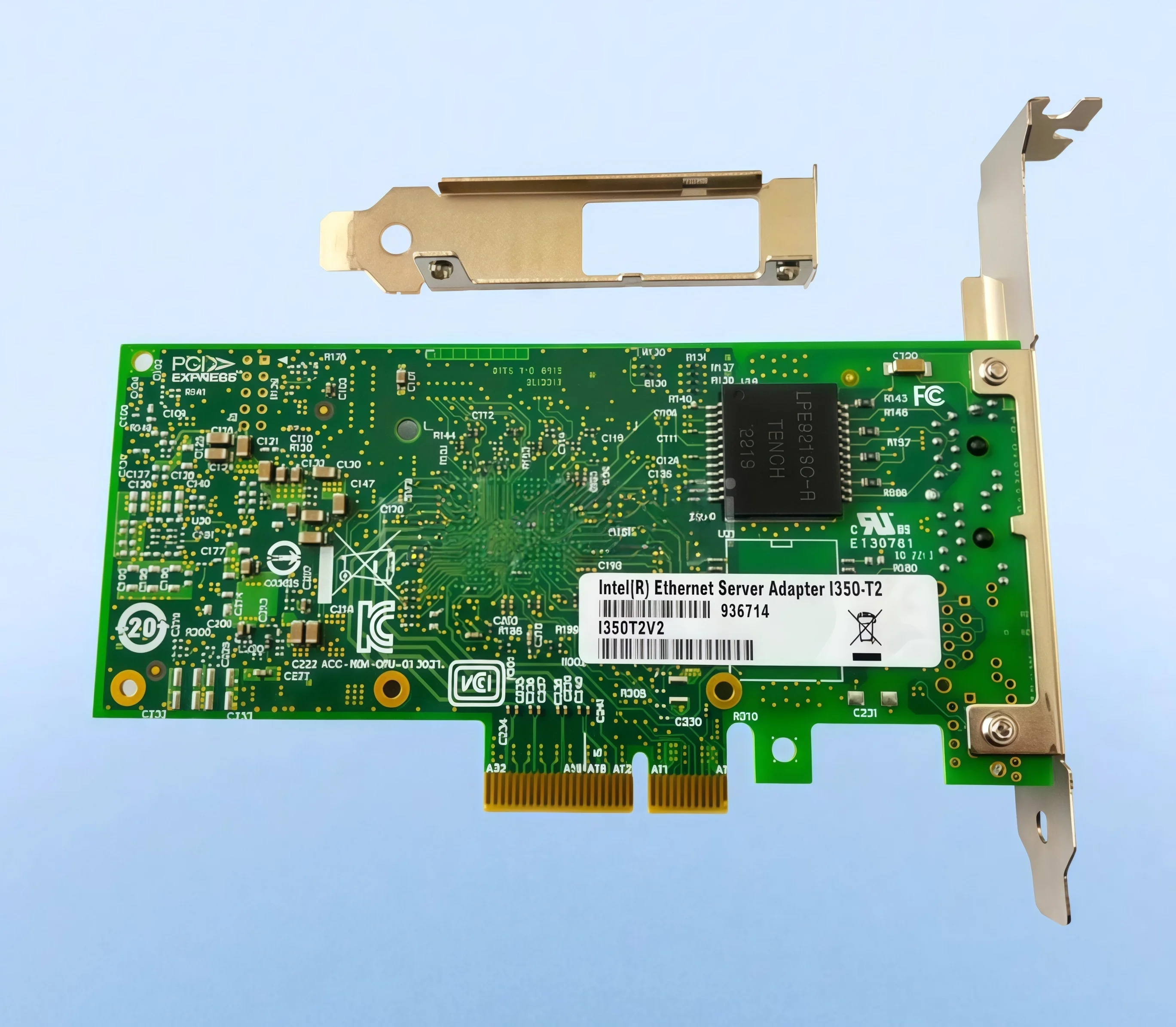 I350T2V2BLK Gigabit Dual-Port Network Adapter, Server Network Adapter, I350-T2V2 Wired Network Adapter