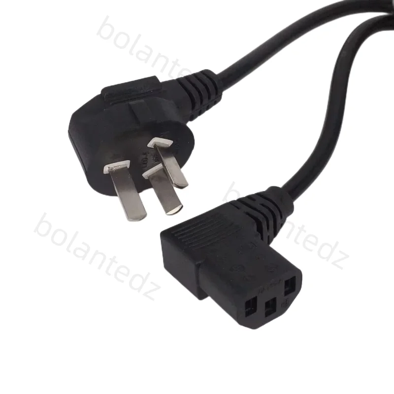 Bolantedz 1.5M Australia Power cord C13 to AU 3 pins plug extension power cable 90 degrees angle C13 power lead cord