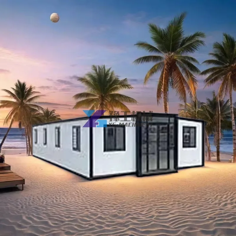 40ft Luxury Prefabricated Steel and Sandwich Panel House Expandable Container for Living Room From China Foldable Homes