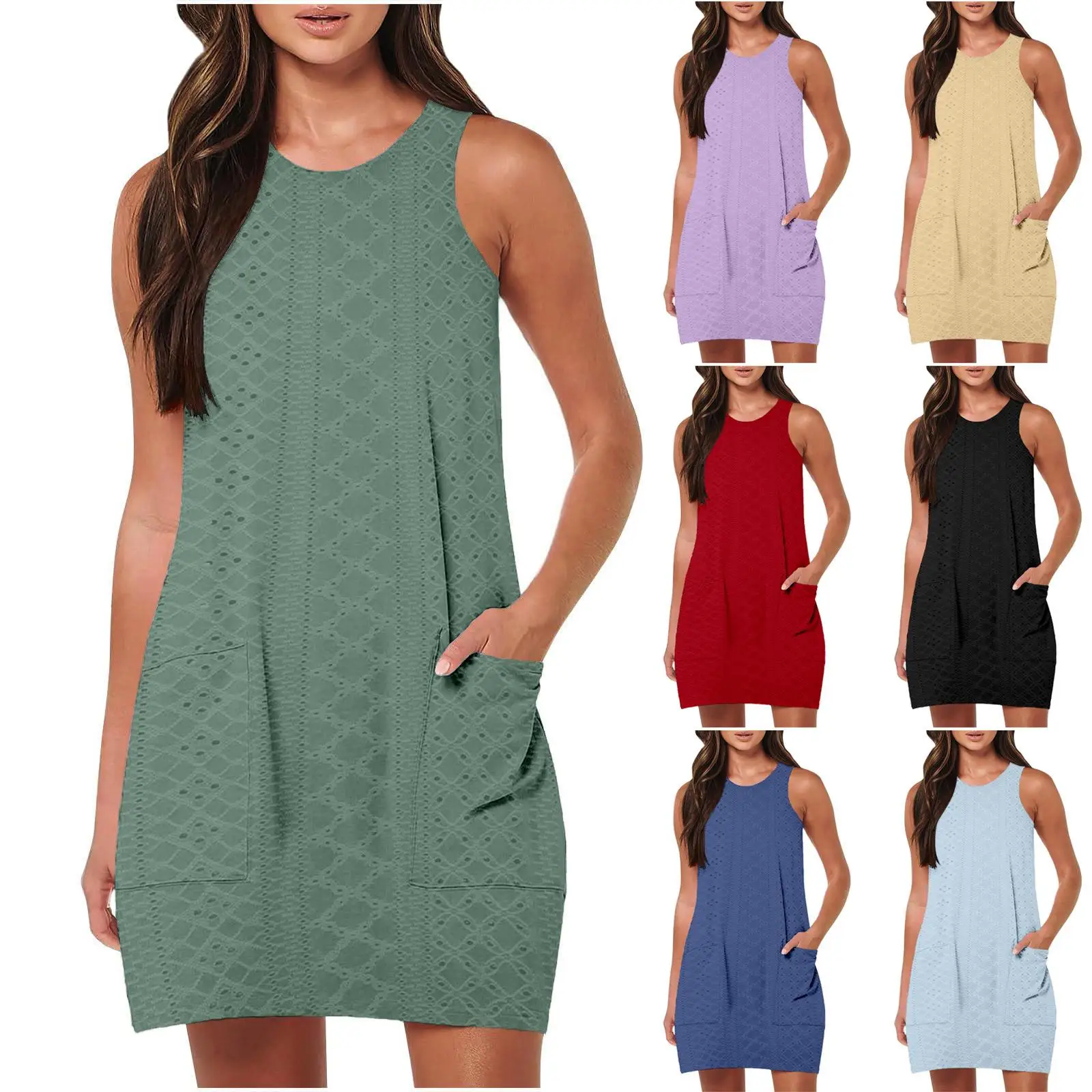 

Женское платье-пуловер Svel с круглым вырезом, средней длины, А-силуэта, из комфортной полиэстеровой ткани, для повседневной носки